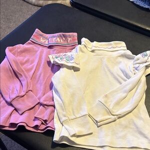 Oshkosh Pink and White Long Sleeve Tops